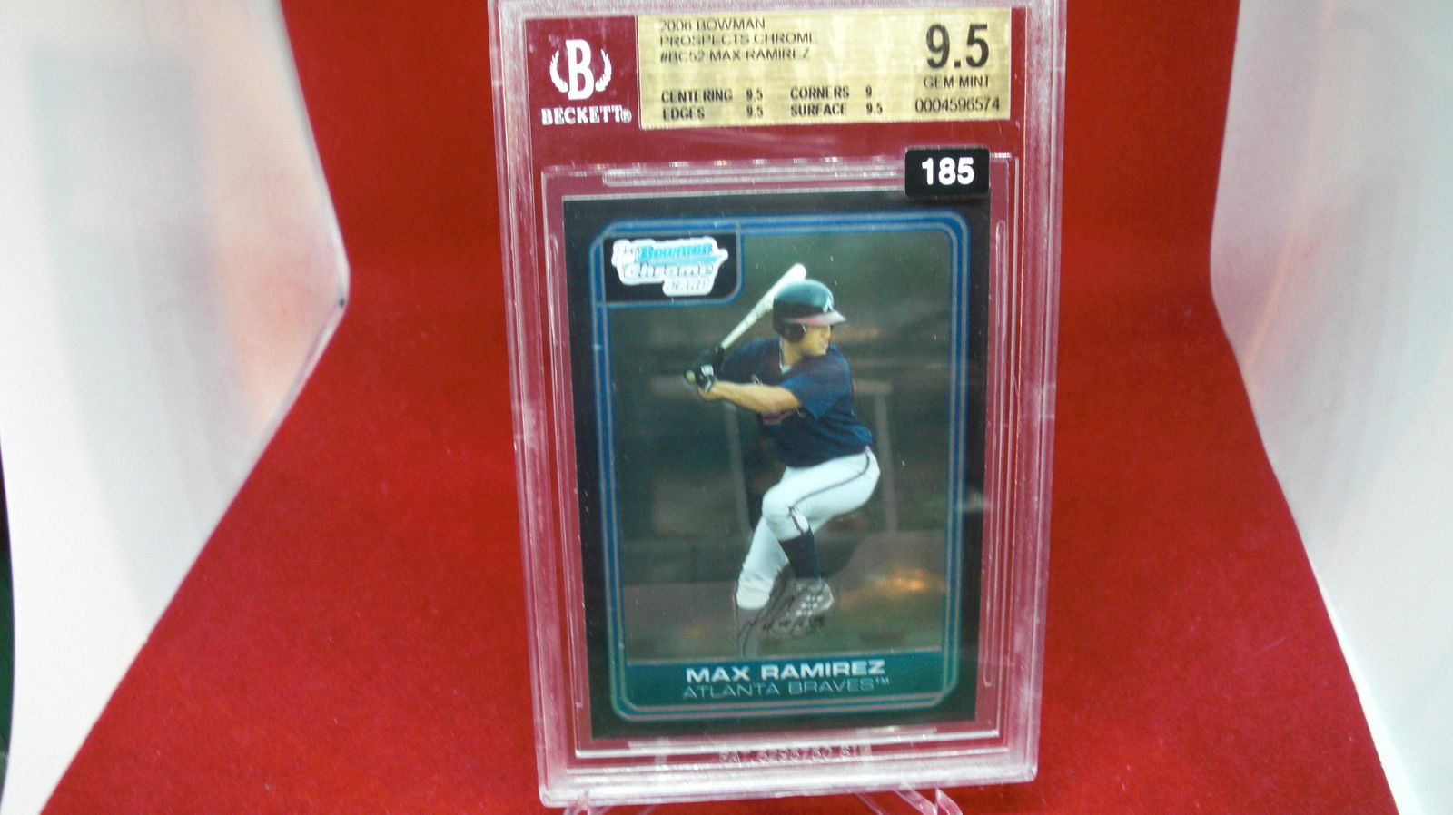 beckett graded max ramirez prospects chrome mint 9.5 (1 of 1)