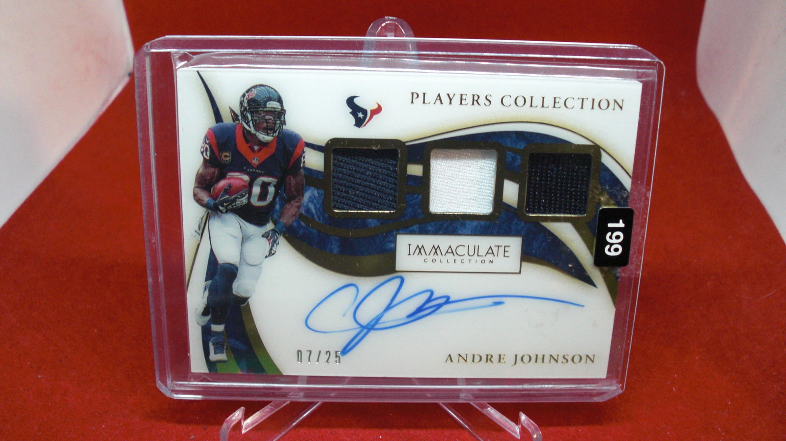 andre johnson signature jersey immaculate #07/25 (1 of 1)