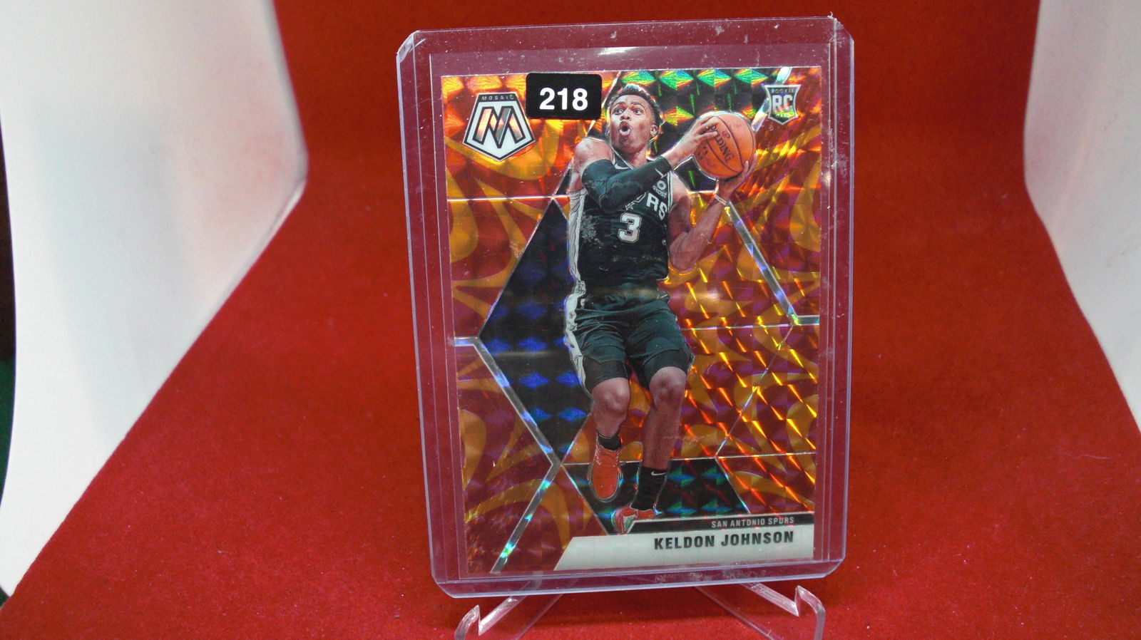 keldon johnson organge rookie mosaic (1 of 1)