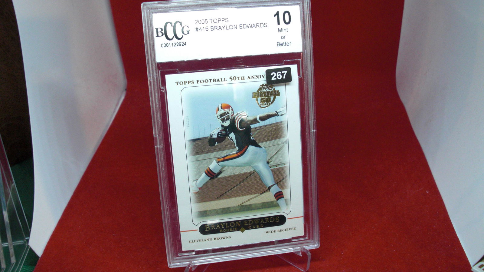 beckett graded braylon edwards mint 10 (1 of 1)
