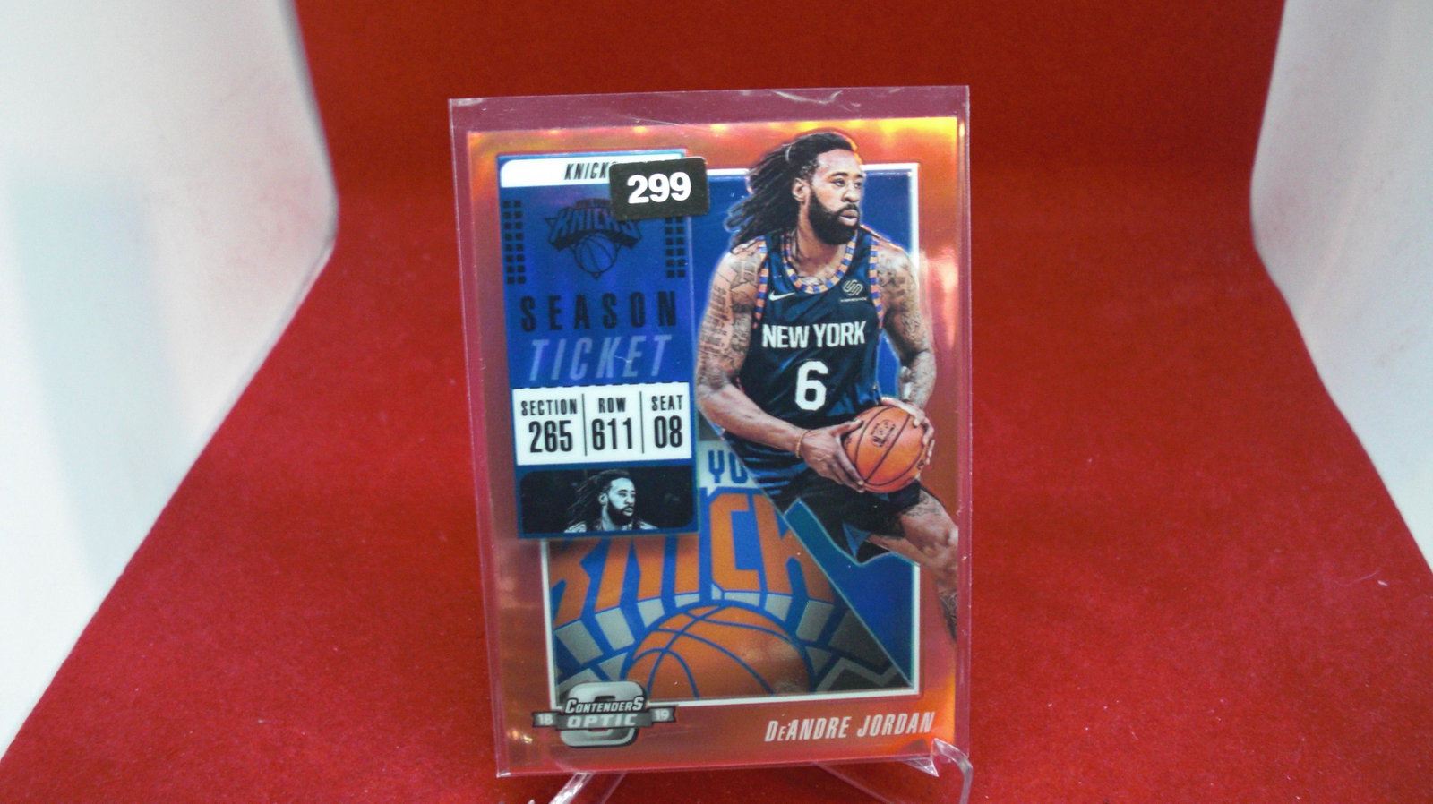 deandre jordan red season ticket optic: new york