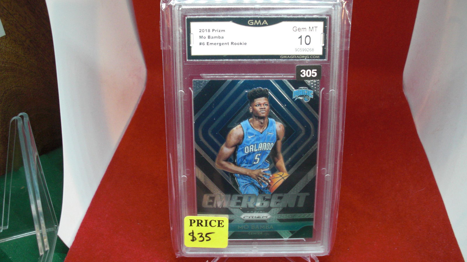 gma graded 2018 mo bamba rookie mint 10 (1 of 1)