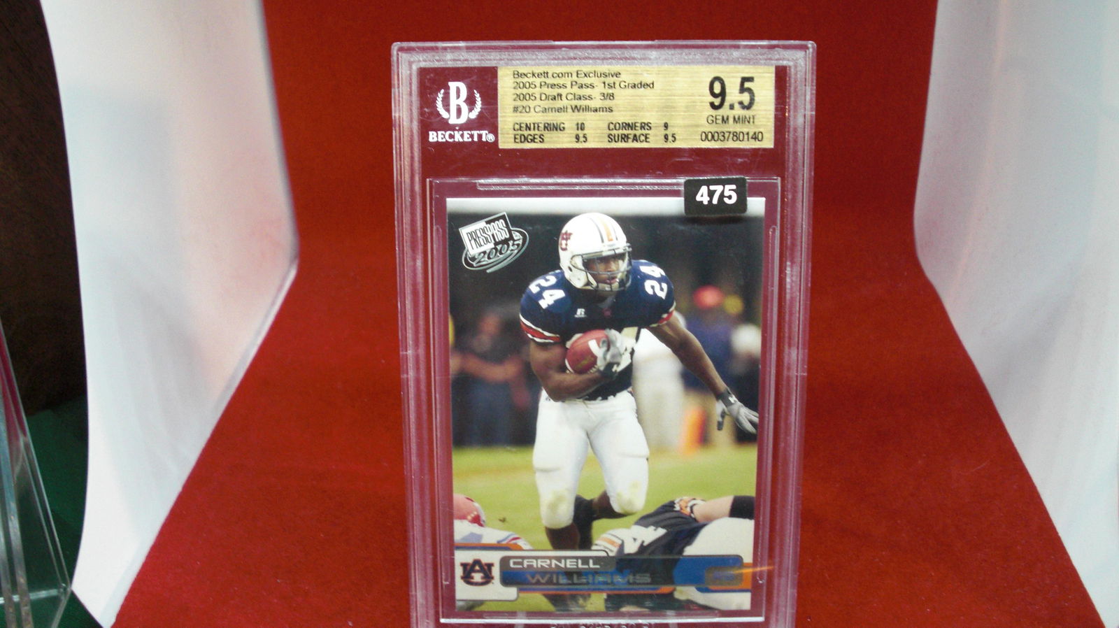 beckett graded carnell williams mint 9.5 (1 of 1)
