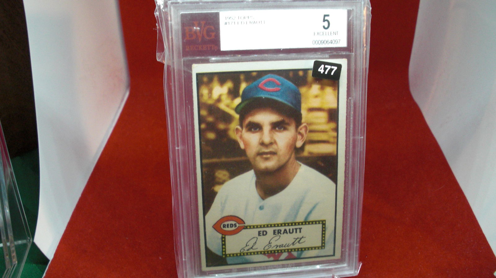 beckett graded 1952 ed brautt mint 5 (1 of 1)