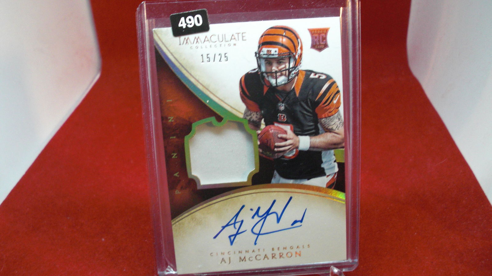 aj mccarron signarure jersey immaculate rookie #15/25 (1 of 1)
