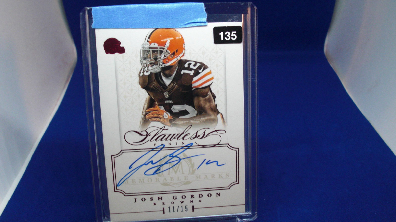 josh gordon flawless signature#11/15: in top loader