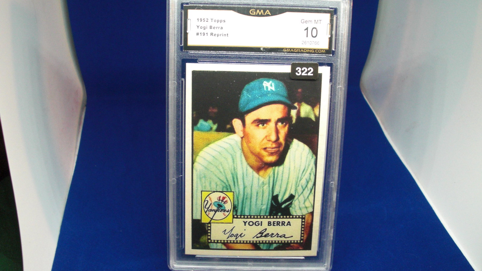 gma graded yogi berra rookie reprint mint 10: nice graded card
