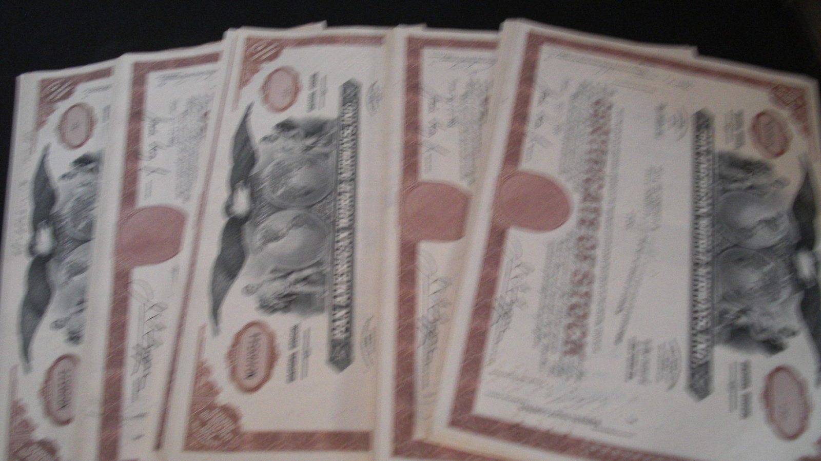 lot of 100 pan american world airwayc stock: rare hoard