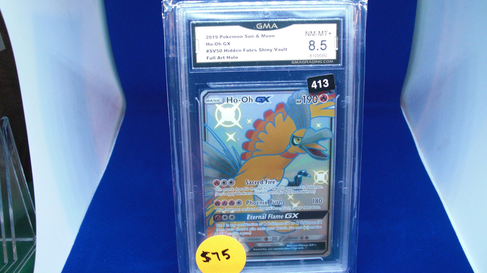 gma graded 2019 pokemon ho oh gx mint 8.5 (1 of 1)