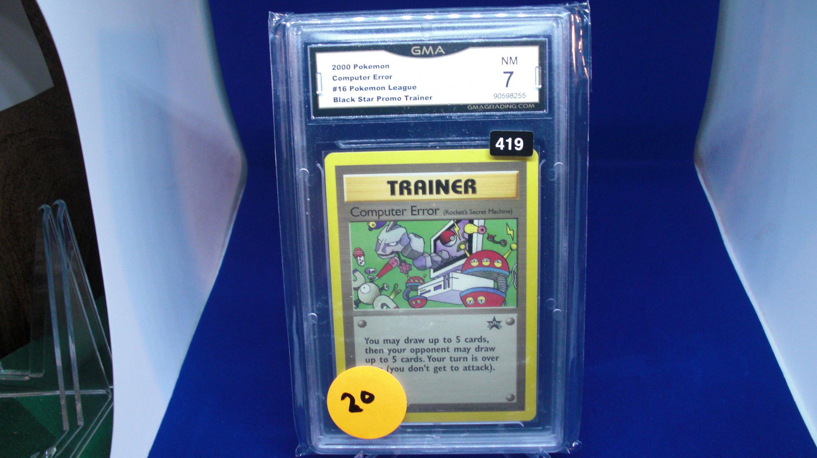 gma graded 2000 pokemon computer error mint 7 (1 of 1)