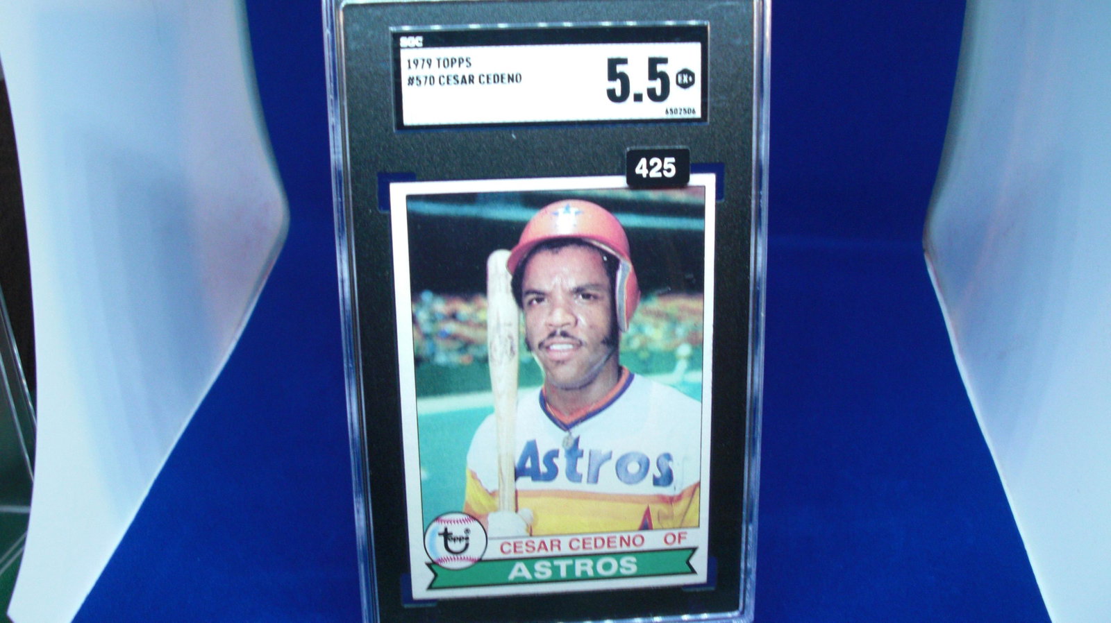sgc graded cesar cedeno mint 5.5: nice graded card