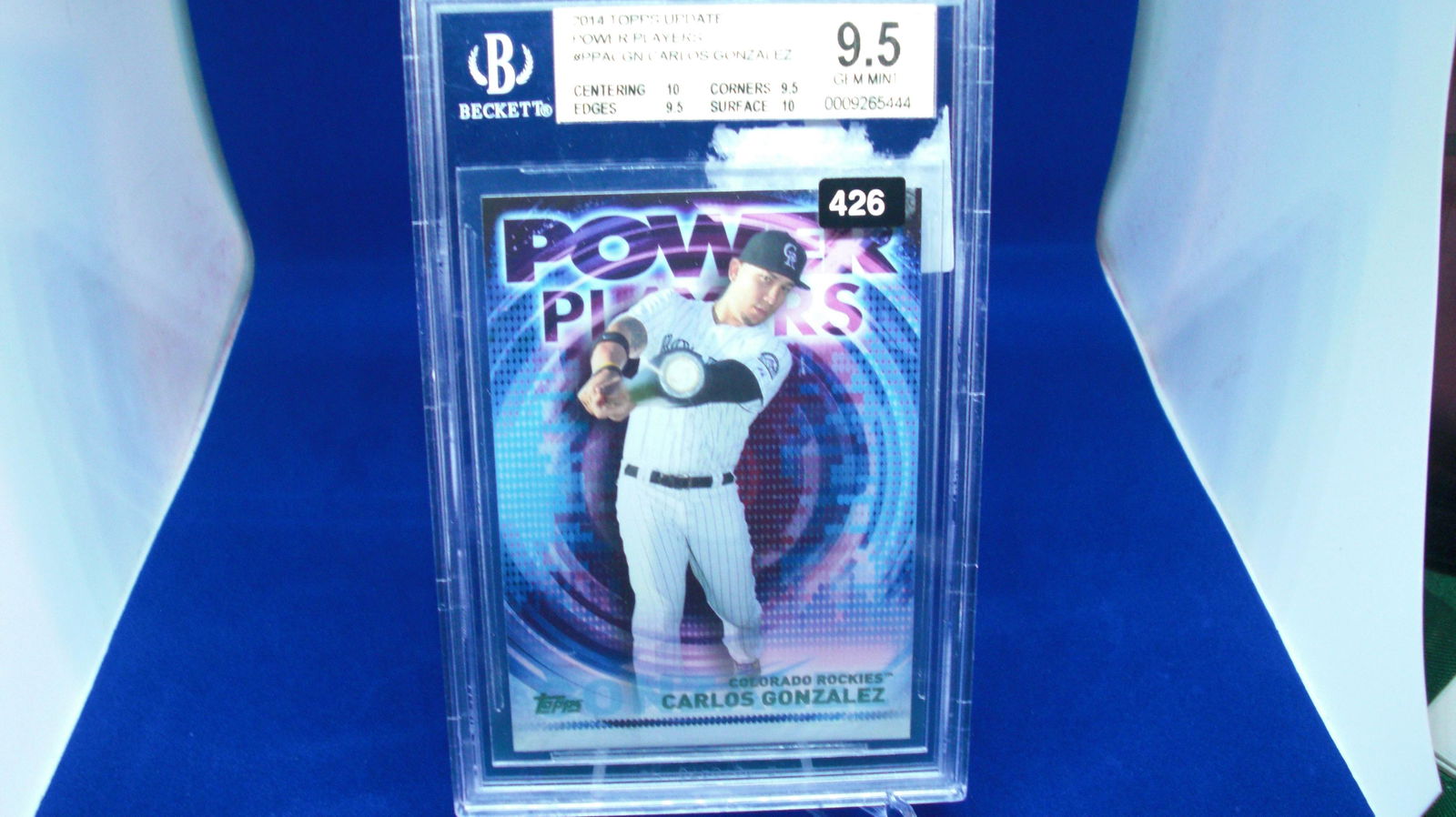 beckett graded carlos gonzalez mint 9.5 (1 of 1)