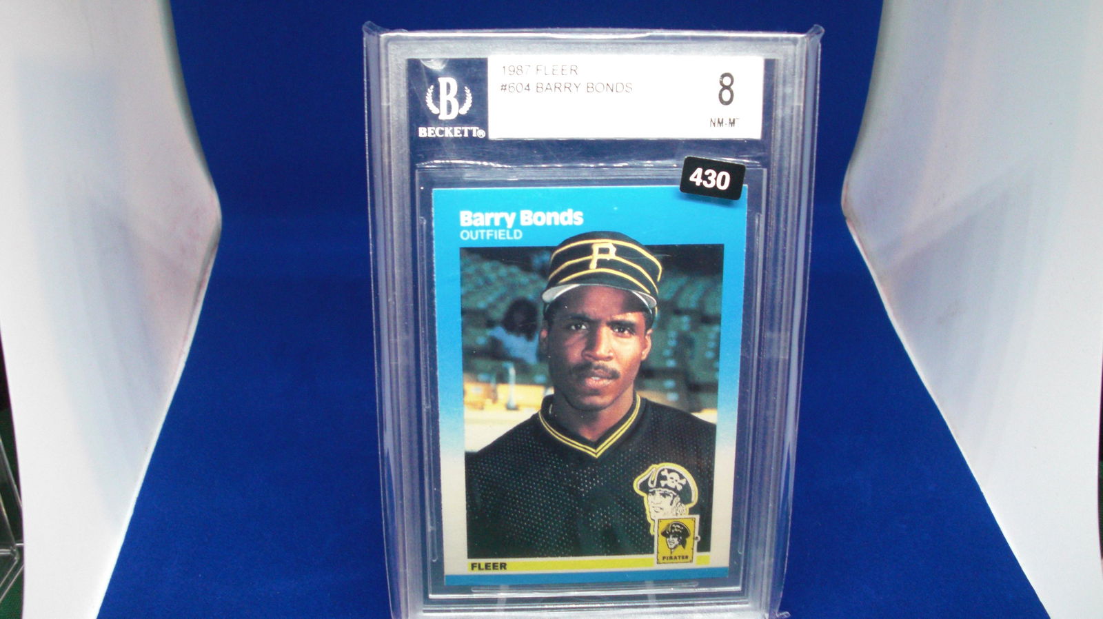 beckett graded 1987 barry bonds mint 8 (1 of 1)