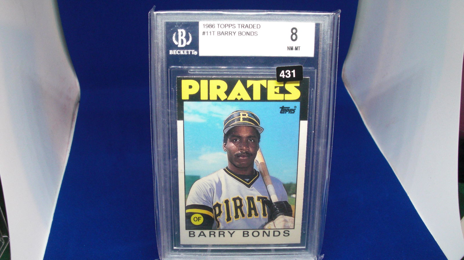 beckett graded 1986 barry bonds mint 8 (1 of 1)