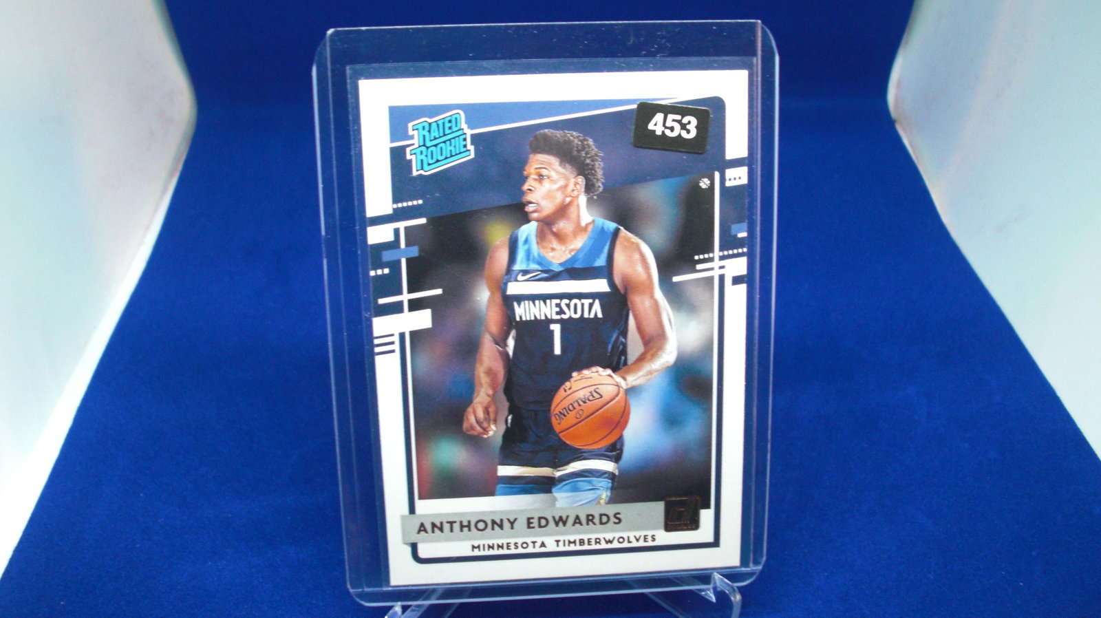 anthony edwards rated rookie: in top loader