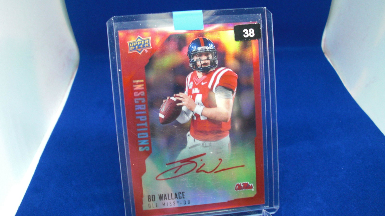 bo wallace signature #016/149: in top loader