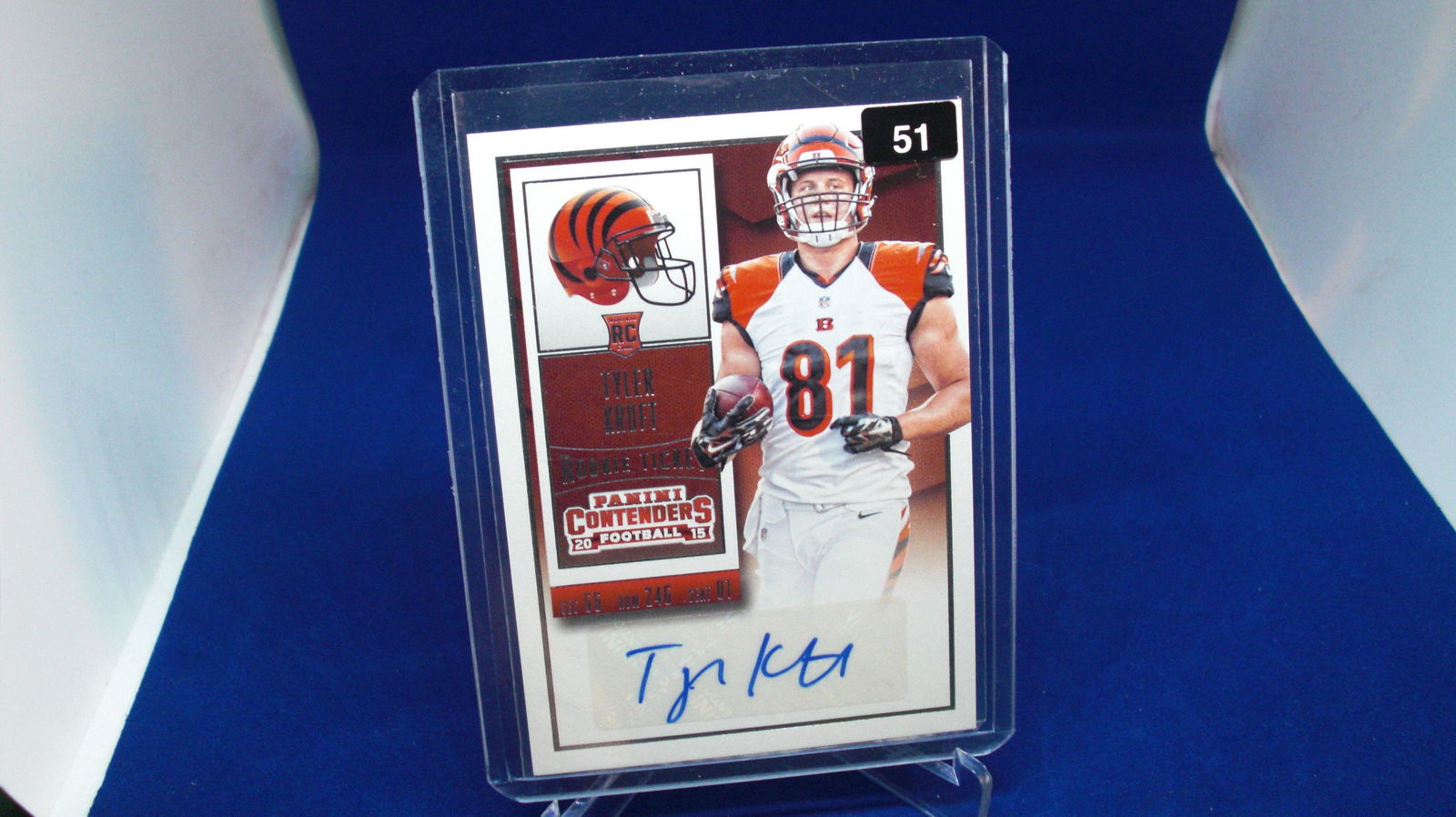 tyler kroft signature rookie (1 of 1)