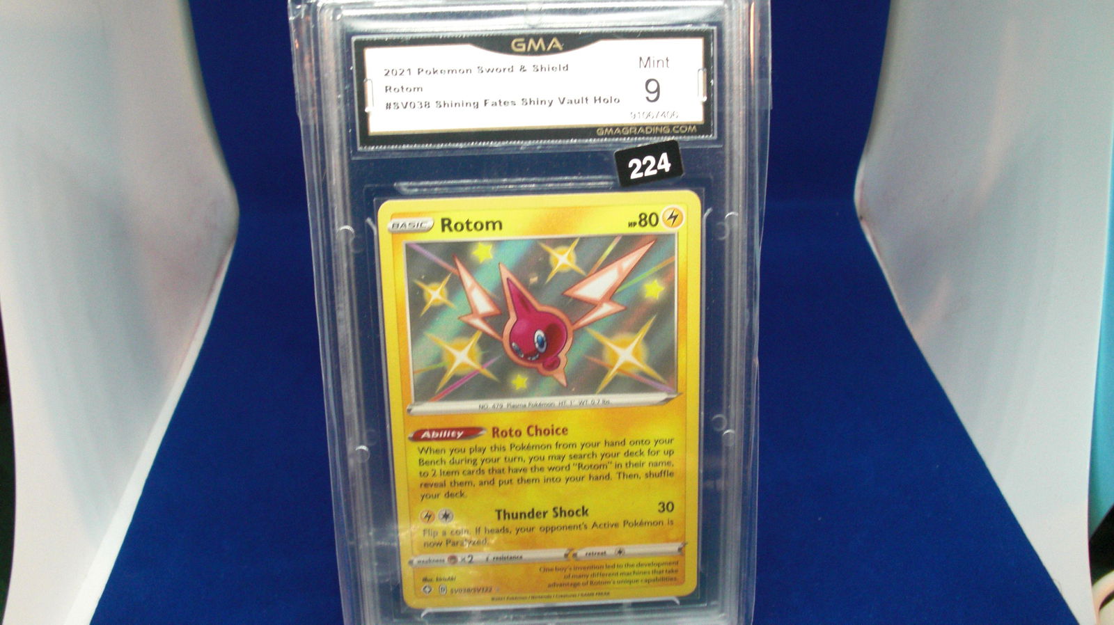 gma graded 2021 pokemon rotom mint 9 (1 of 1)