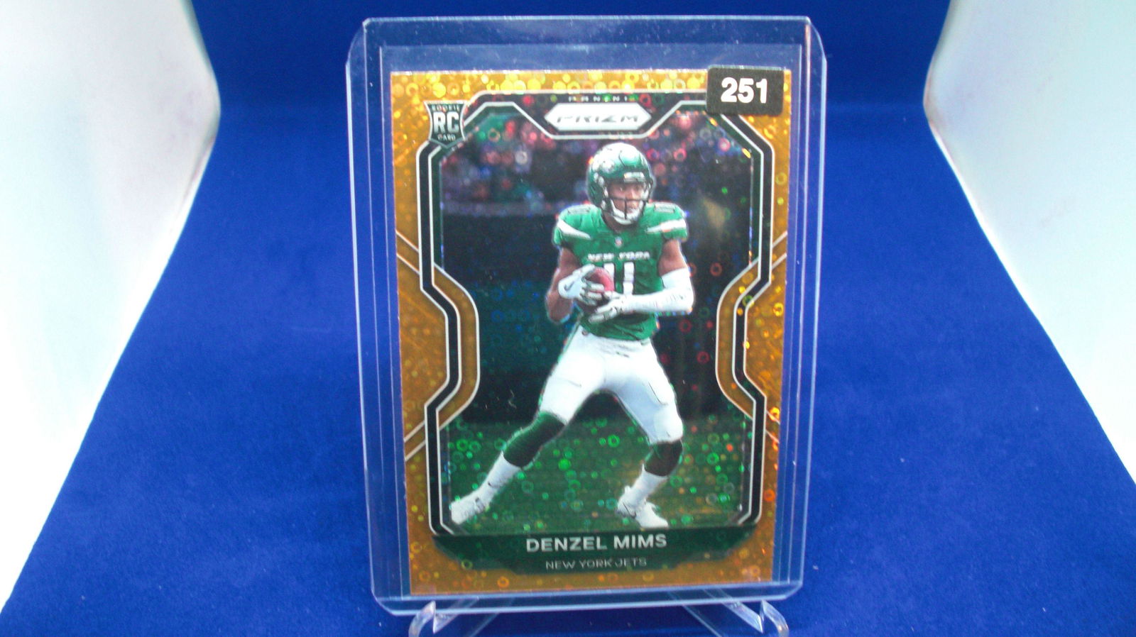 denzel mims rookie orange prizm (1 of 1)