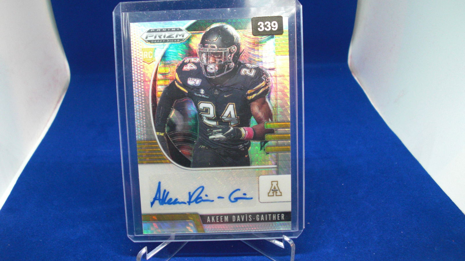akeem davis gaither signature rookie prizm #47/75 (1 of 1)