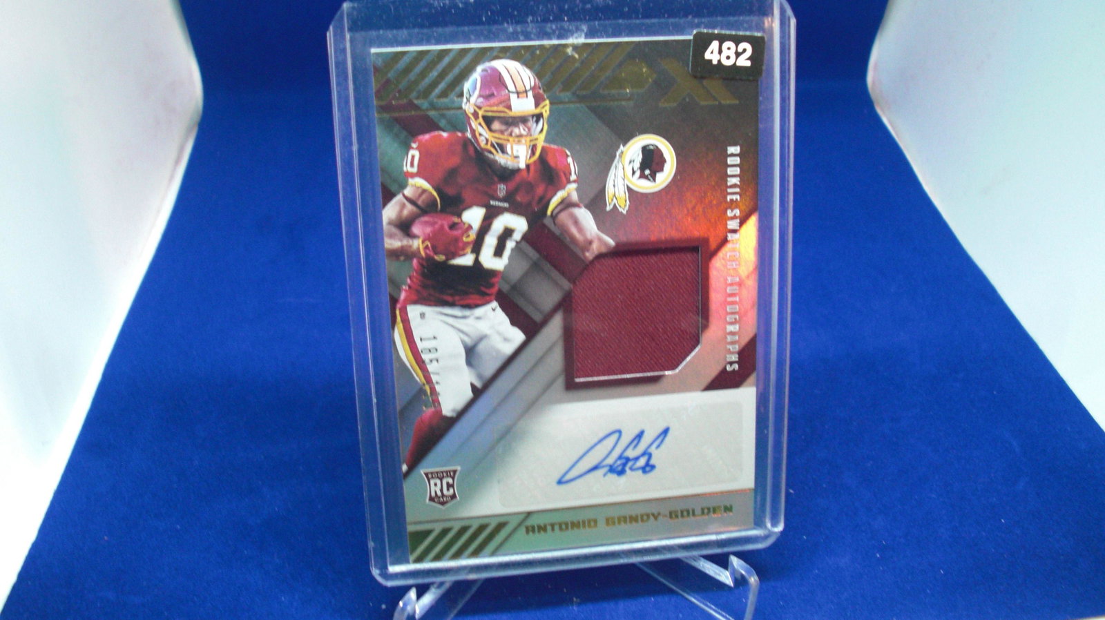 antonio gandy golden signature jersey rookie #185/199: in top loader