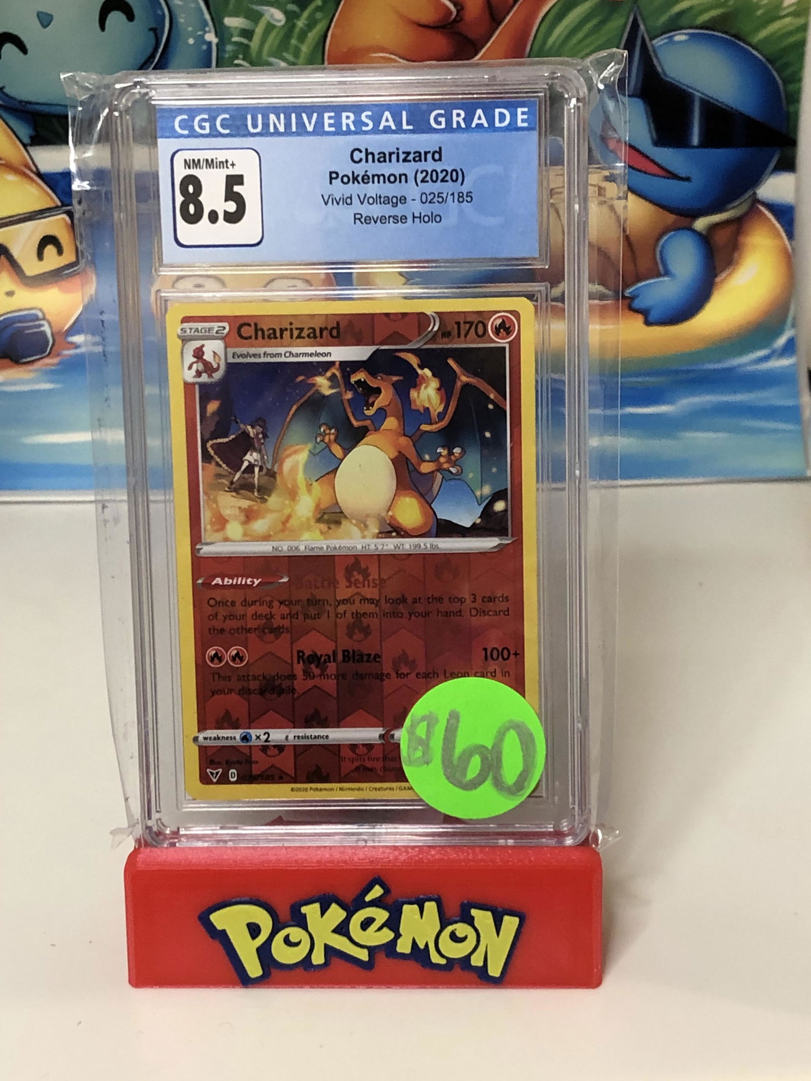 Vivid Voltage Reverse Holo Charizard CGC 8.5 (1 of 1)