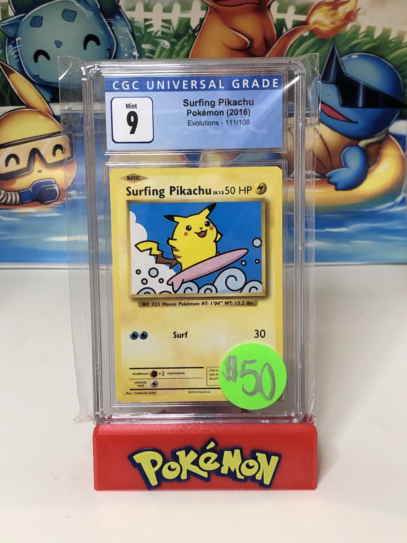 Surfing Pikachu CGC 9 (1 of 1)