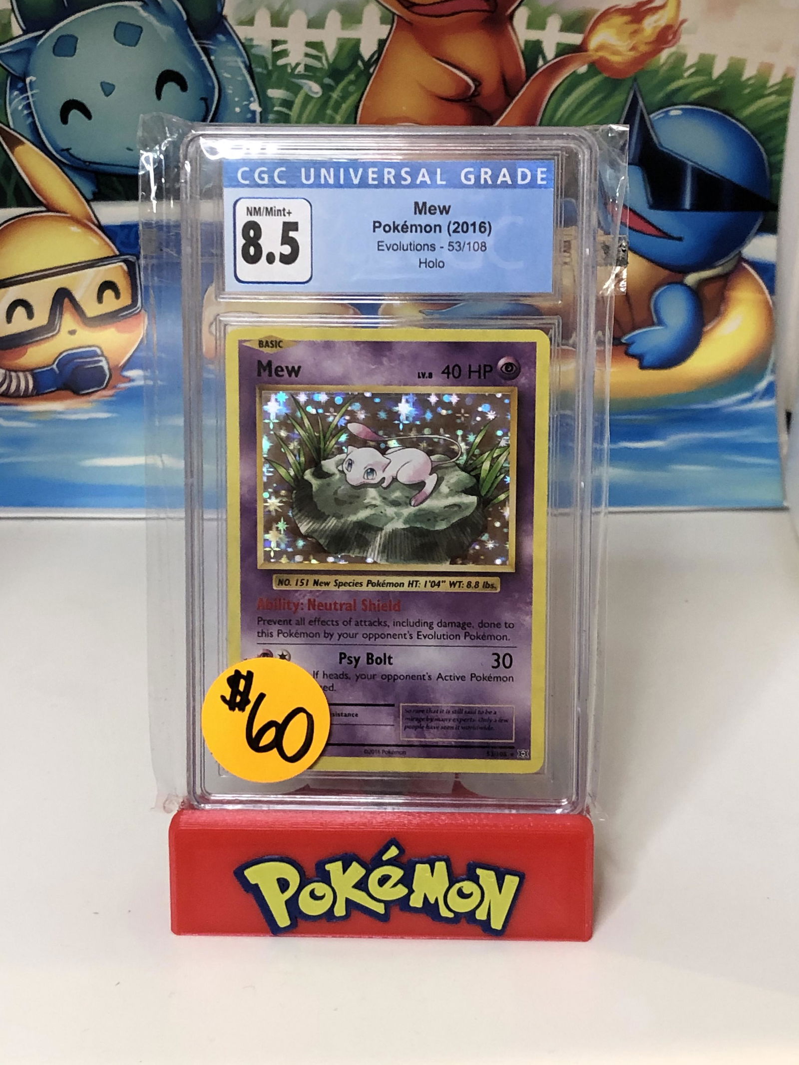 Holo Mew CGC 8.5 (1 of 1)