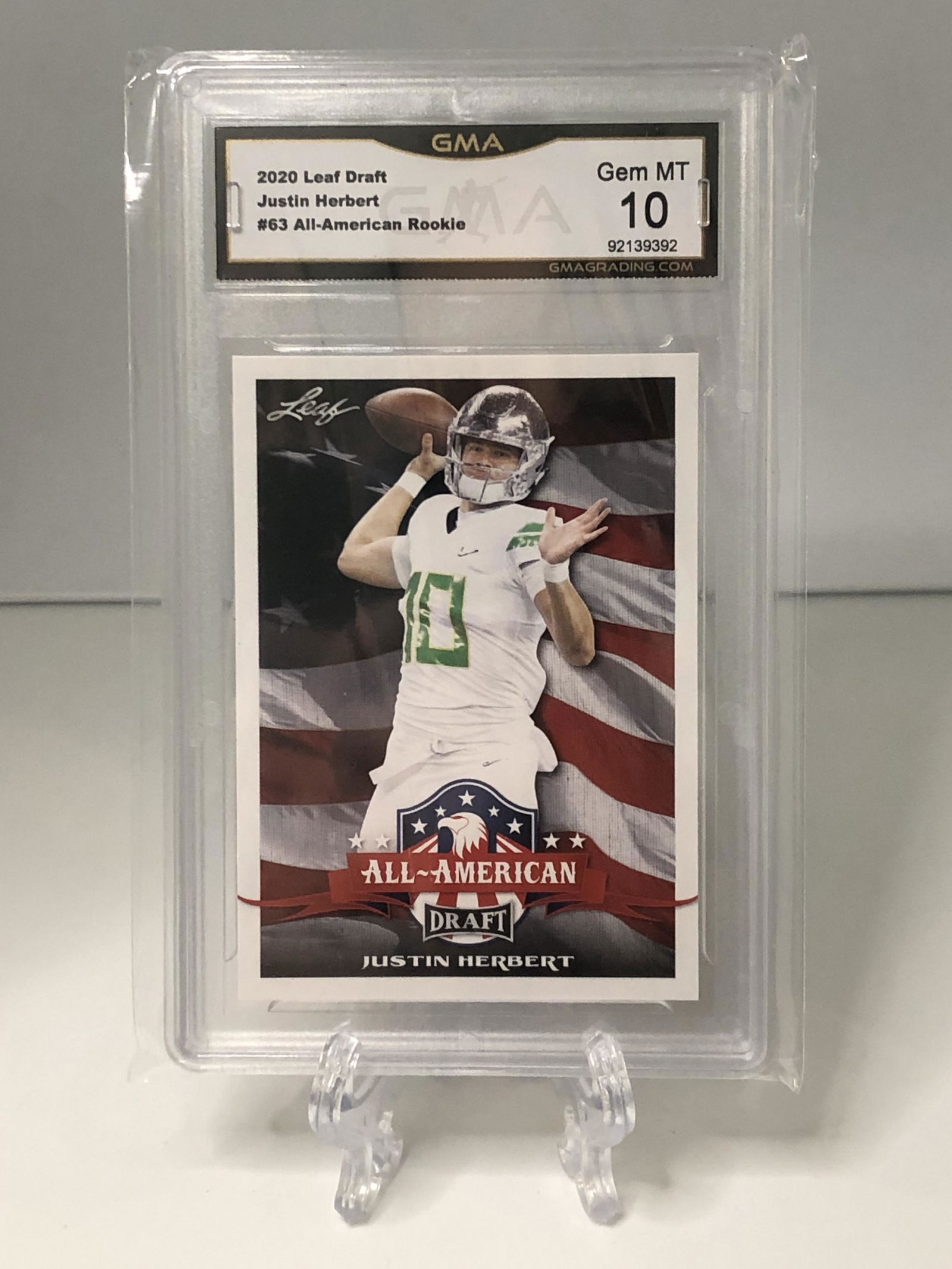 Justin Herbert Rookie GMA 10 (1 of 1)