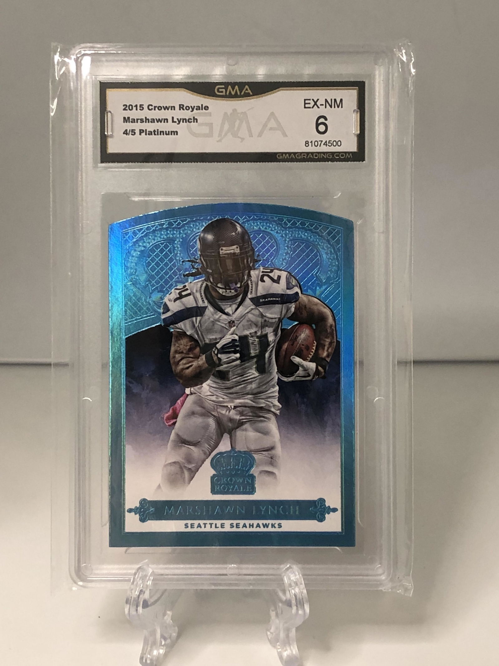 Marshawn Lynch Crown Royale Platinum GMA 6 (4 of 5) (1 of 1)