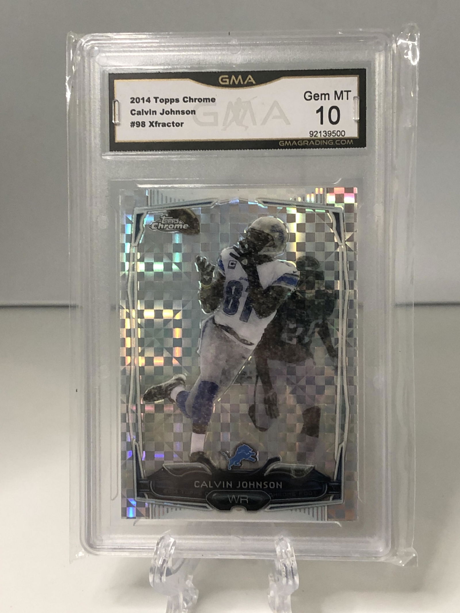 Calvin Johnson Xfactor Topps Chrome GMA 10 (1 of 1)