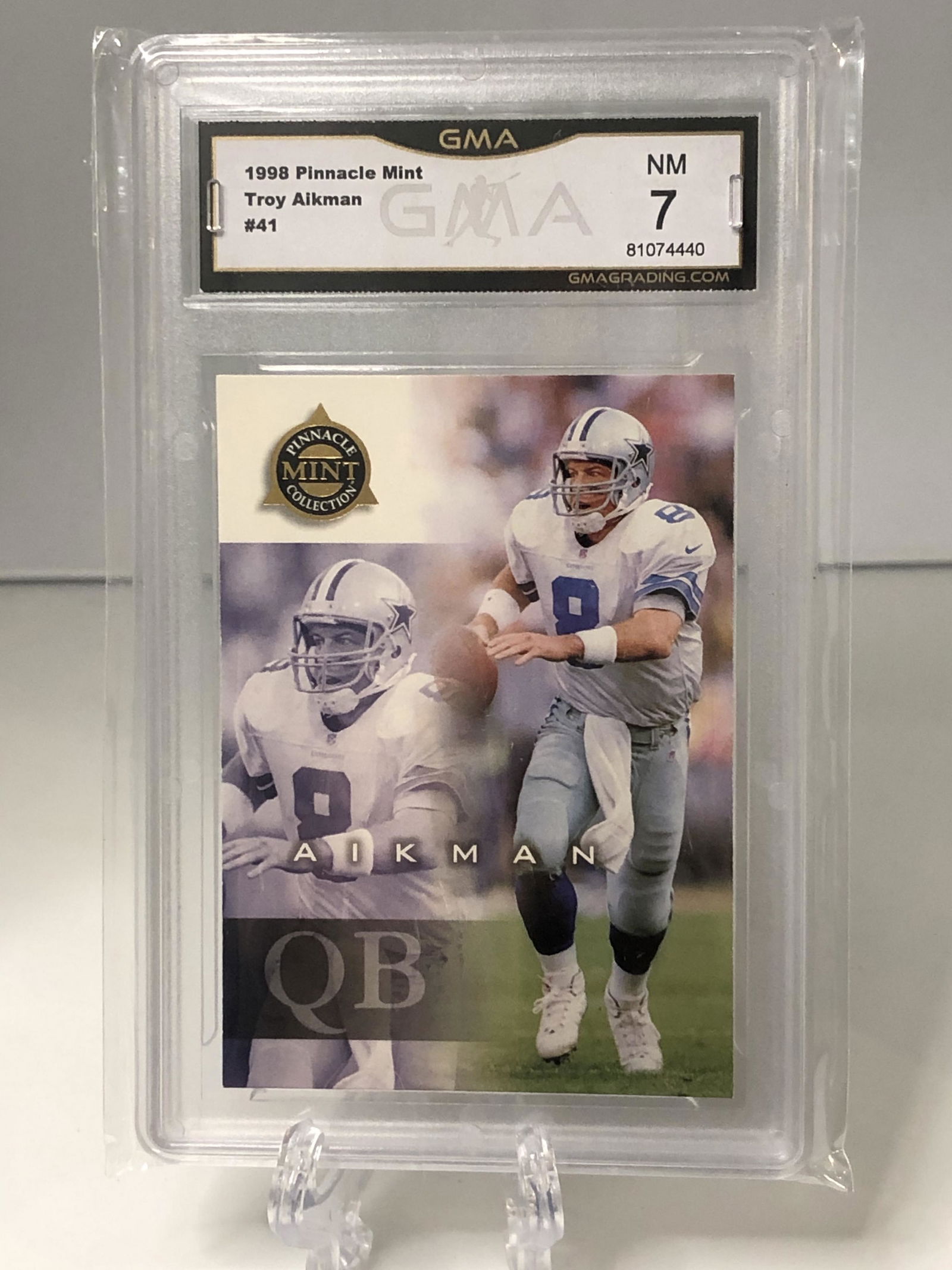 Troy Aikman Pinnacle Mint GMA 7 (1 of 1)