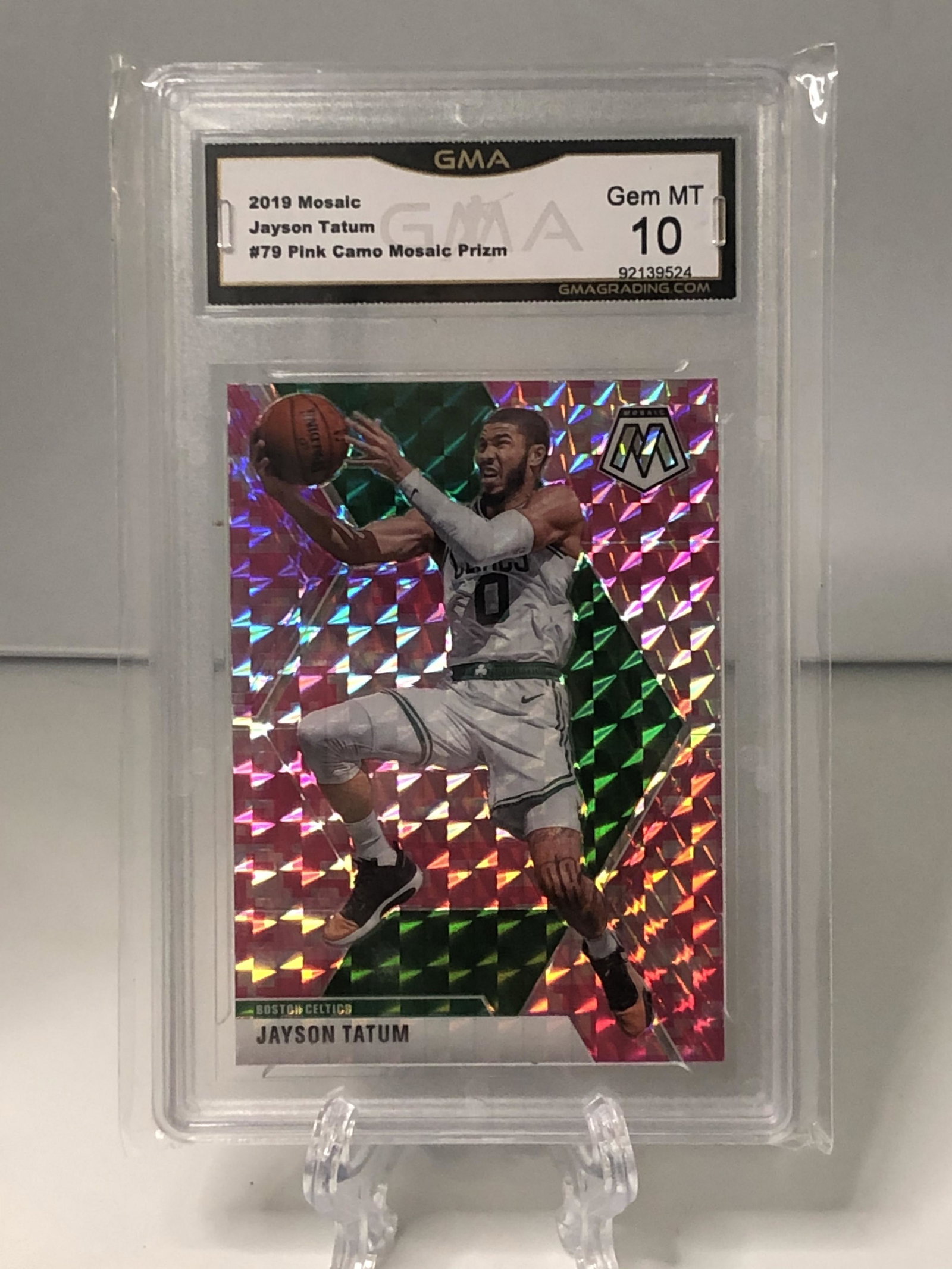 Jayson Tatum Pink Camo Prizm GMA 10 (1 of 1)