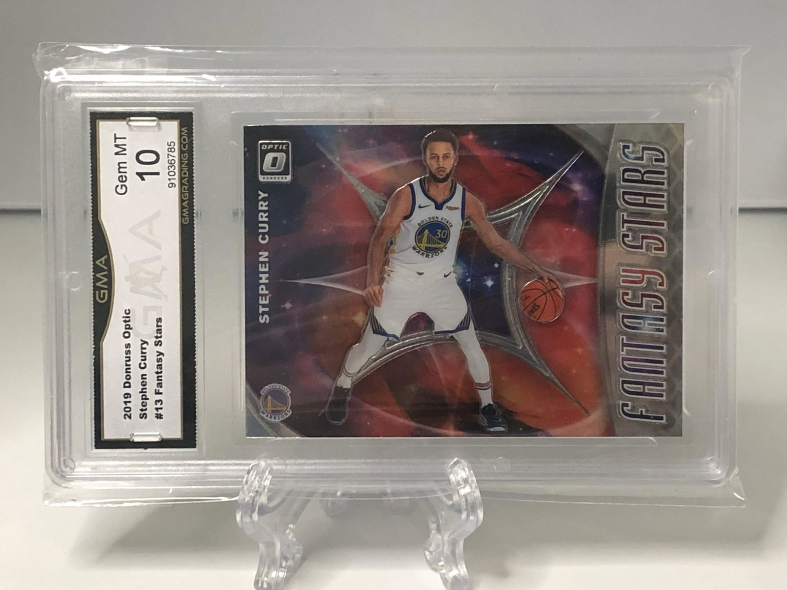 Stephen Curry Donruss Optic Fantasy Stars GMA 10 (1 of 1)