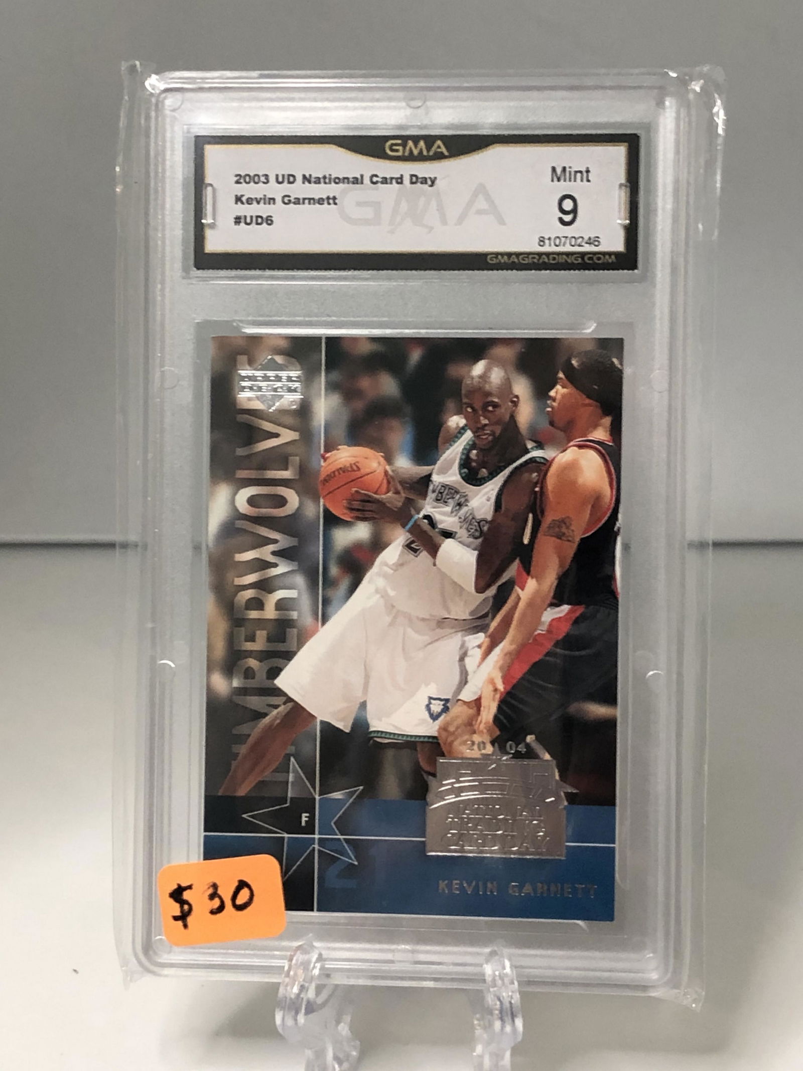 Kevin Garnett Upper Deck GMA 9 (1 of 1)