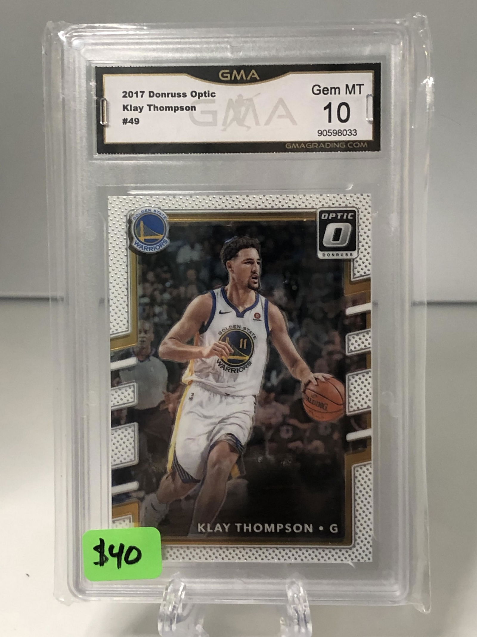Klay Thompson Donruss Optic GMA 10 (1 of 1)