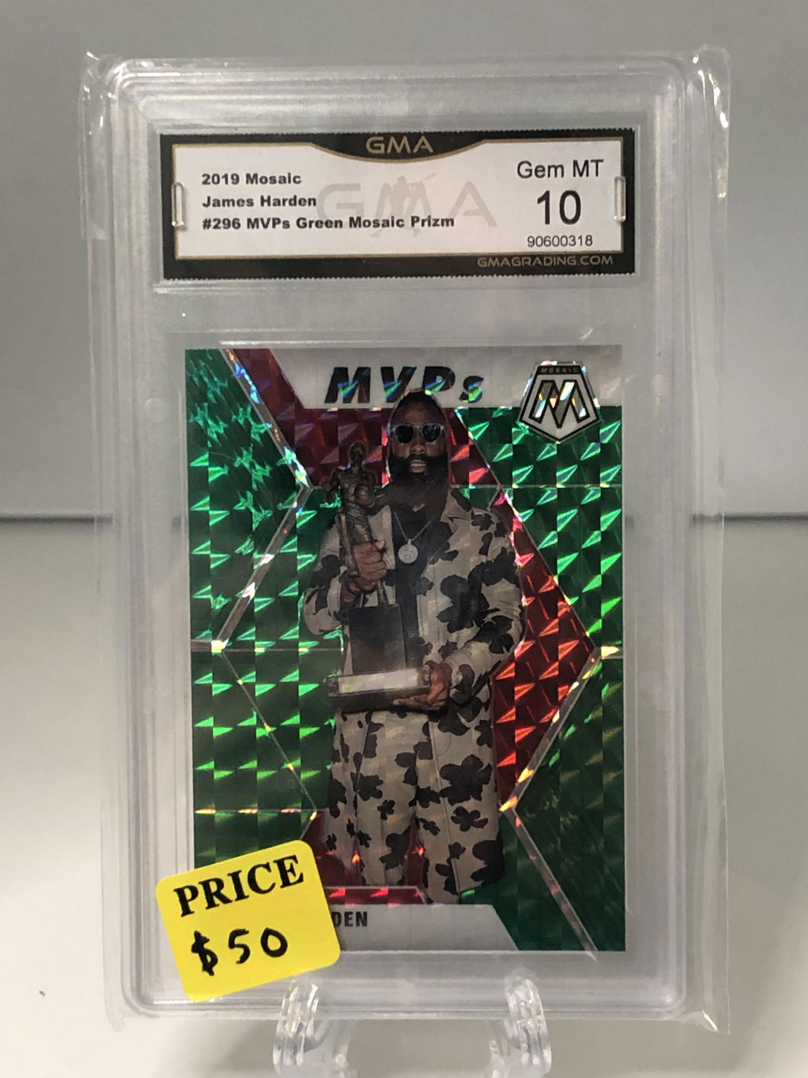 James Harden MVP Green Mosaic GMA 10 (1 of 1)