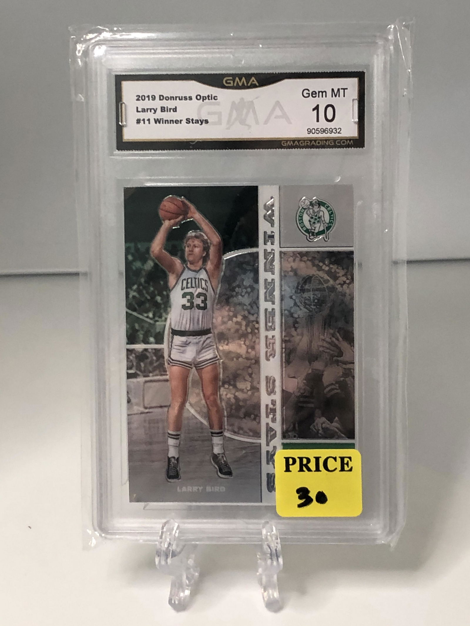 Larry Bird Donruss Optic Winner Stays GMA 10 (1 of 1)