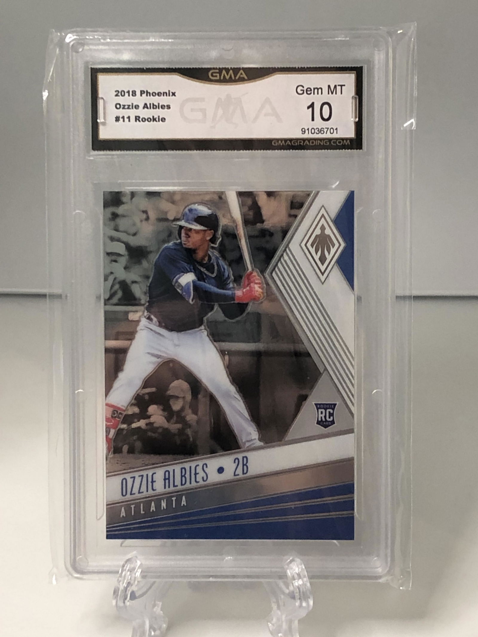 Ozzie Albies Phoenix Rookie GMA 10 (1 of 1)