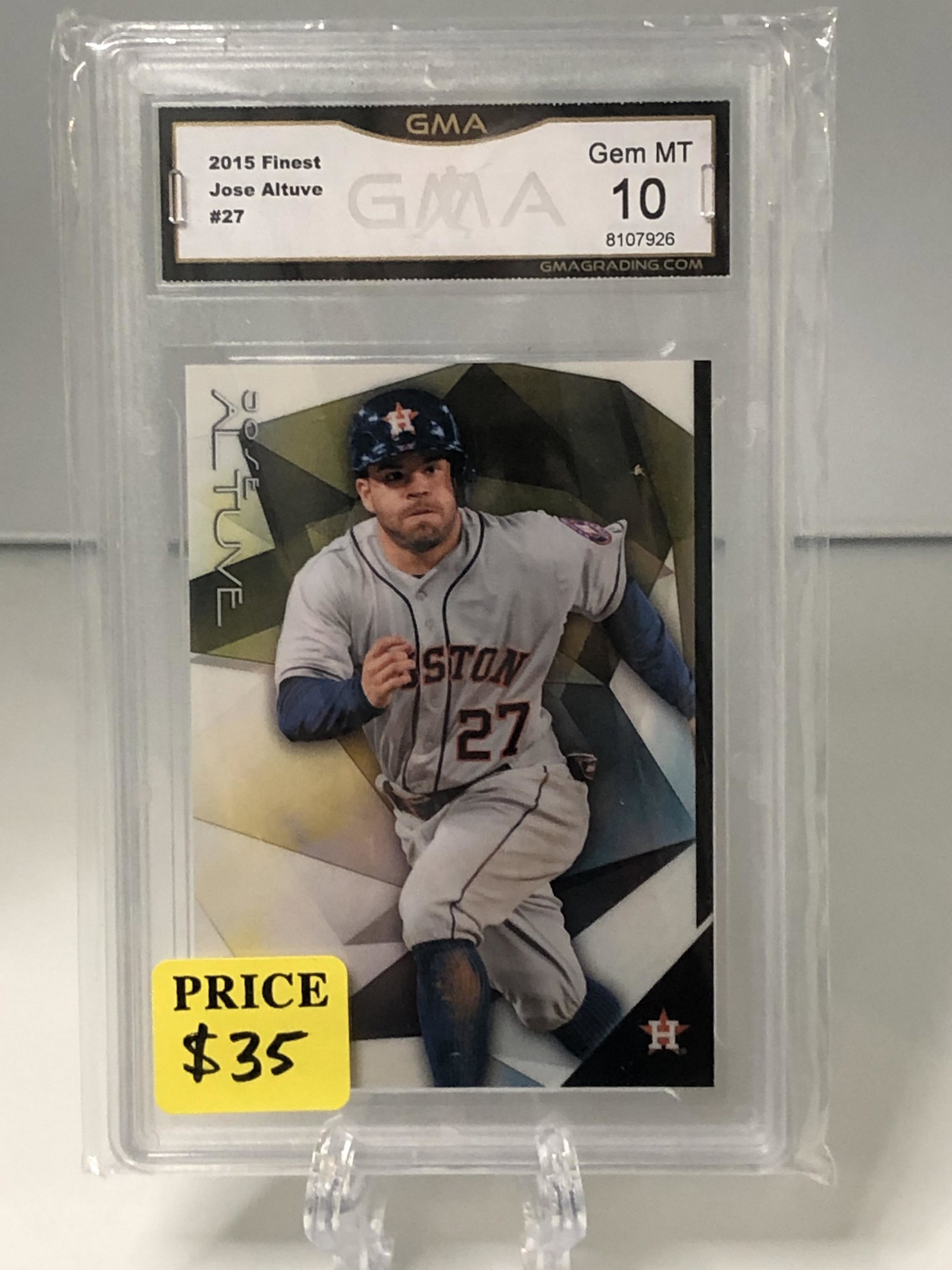 Jose Altuve Topps Finest GMA 10 (1 of 1)