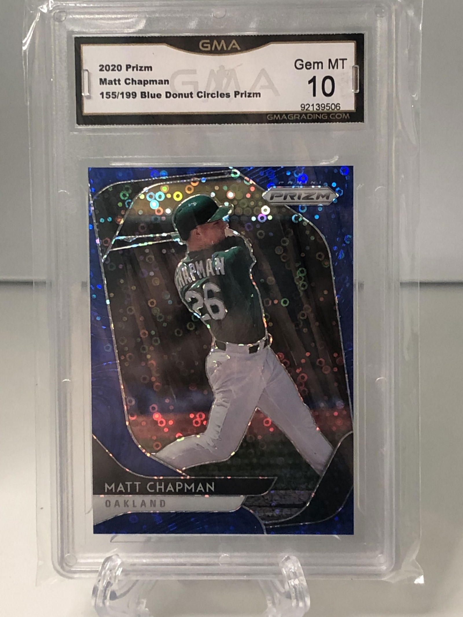 Matt Chapman Blue Donut Circles Prizm GMA 10 (1 of 1)