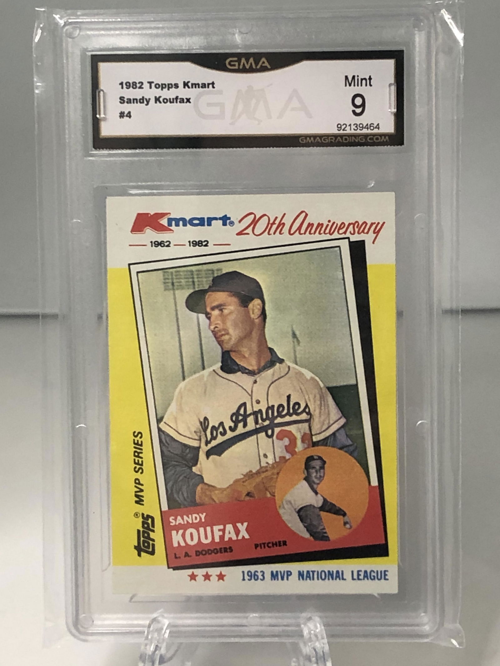 Sandy Koufax Topps Kmart GMA 9 (1 of 1)