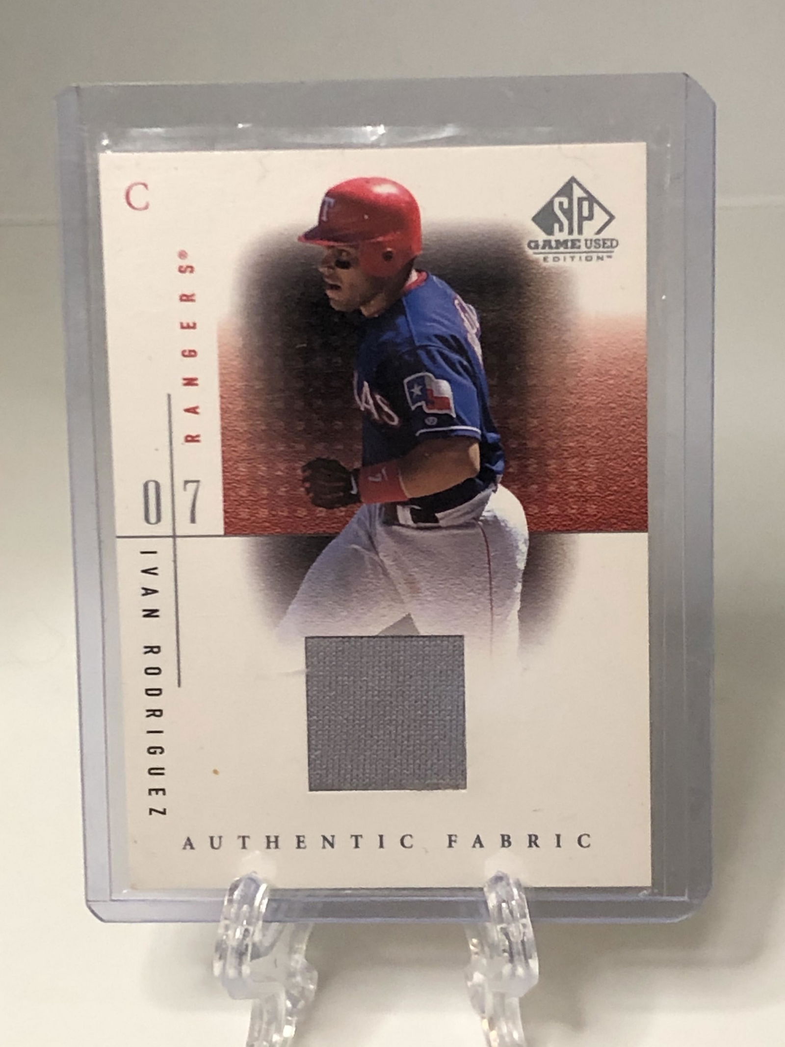 Ivan Rodriguez Relic Baseball Card (1 of 1)