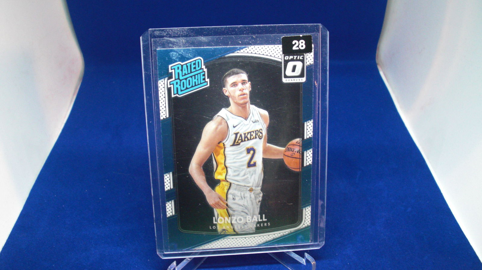 lonzo ball rated rookie blue/white optic (1 of 1)