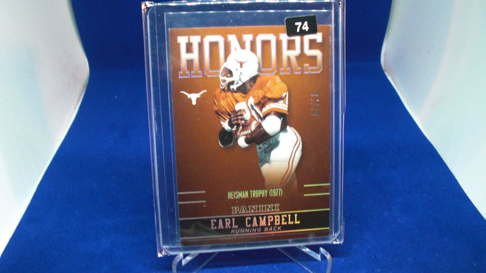 earl campbell honors #07/99: in top loader