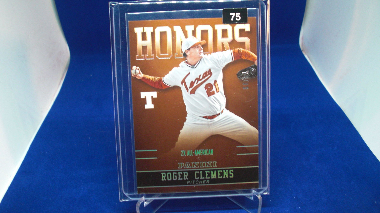 roger clemens honors #74/99: in top loader