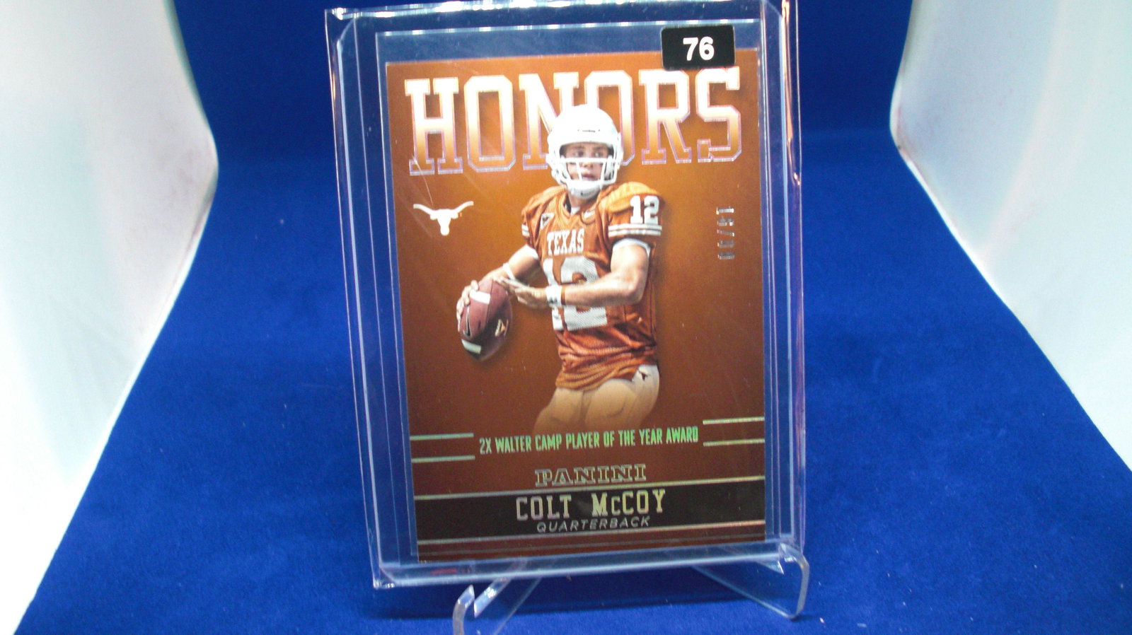 colt mccoy honors #16/99: in top loader
