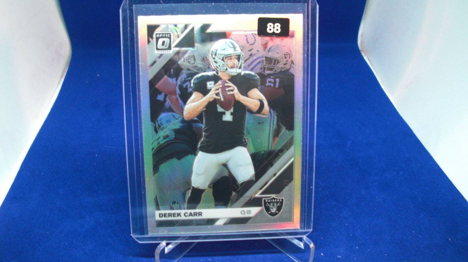 derek carr optic: in top loader
