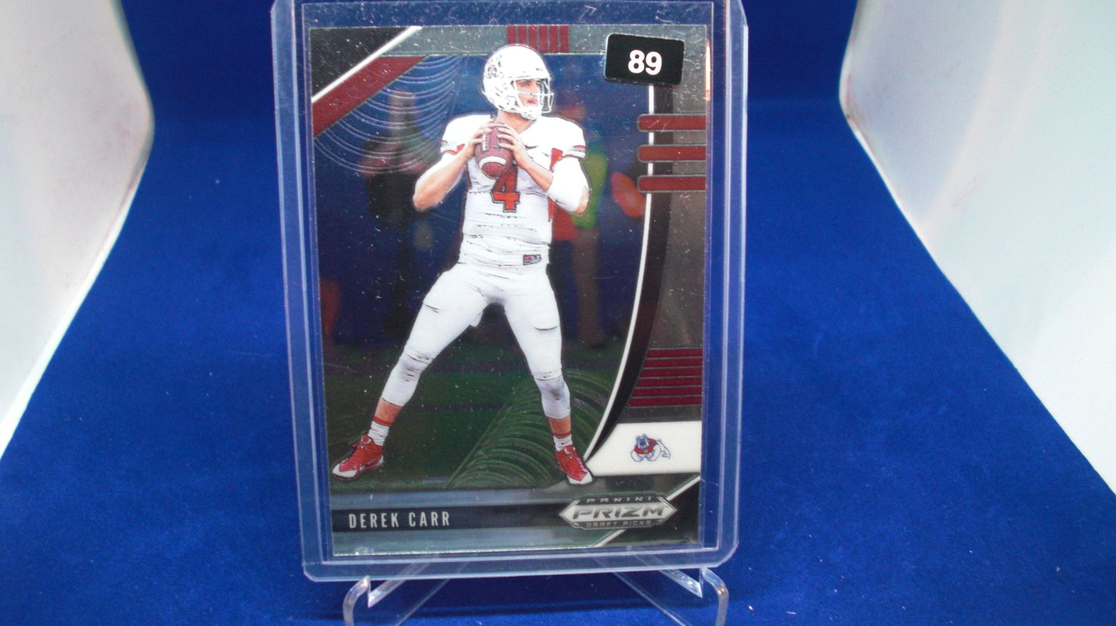 derek carr prizm: in top loader