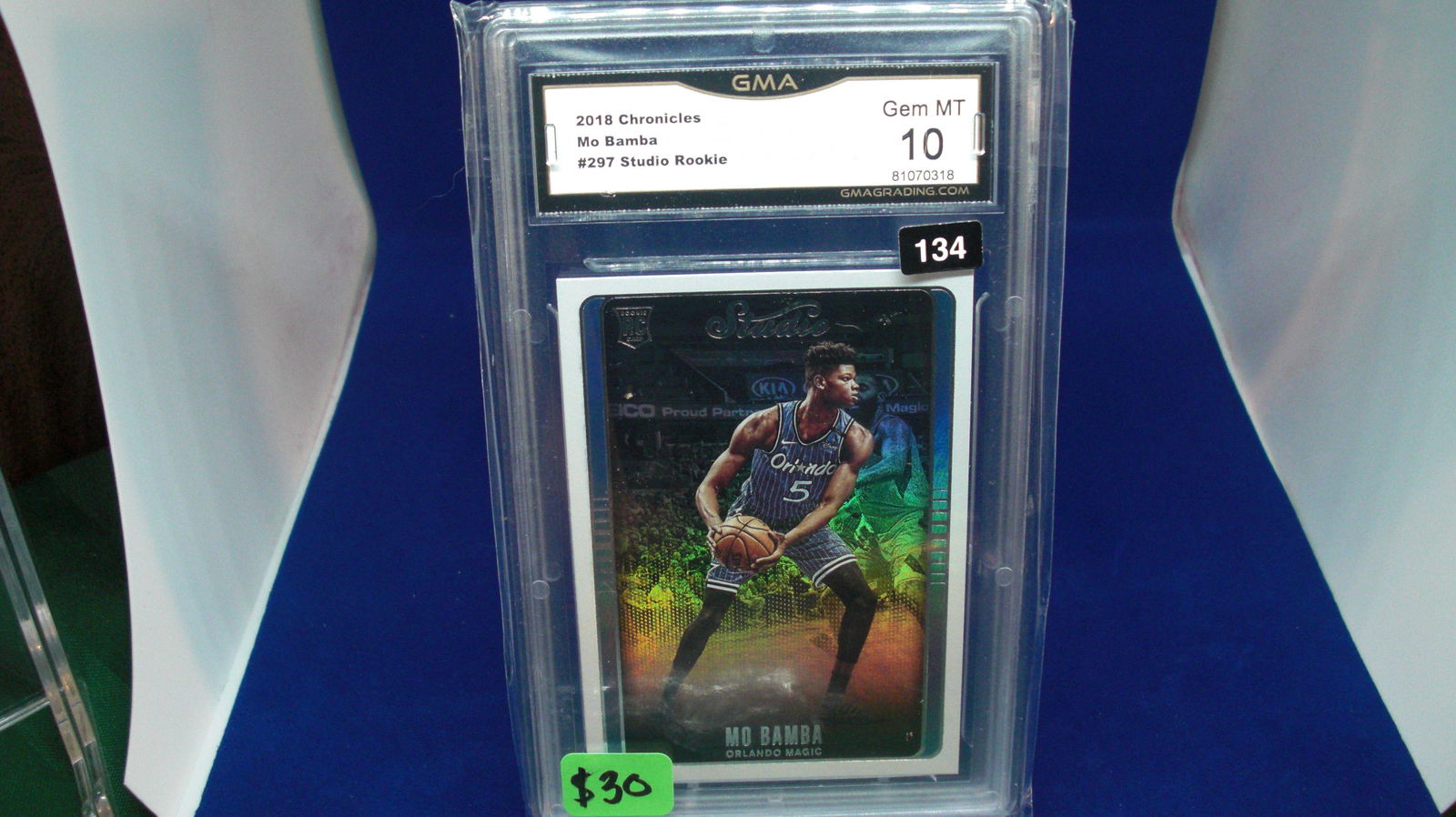 gma graded 2018 mo bamba rookie mint 10 (1 of 1)